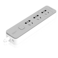 30日0点：Schneider 施耐德 排插接线板 3位 灰白款