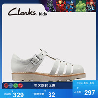 clarks其乐童鞋儿童凉鞋时尚镂空平底女童男童中童凉鞋Crown Stem