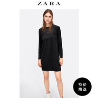 ZARA 04387033800 女装 绒面人造皮连衣裙