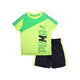 PUMA 彪马 2-7岁 男小童上下两件套装（T恤+短裤）黄/绿/蓝
