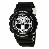 CASIO 卡西欧 G-Shock GA100BW-1A 男士时装腕表