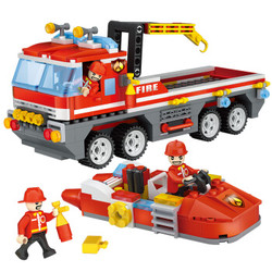 积高（COGO）新城市系列积木之消防海上救援车 354片 4136 *3件