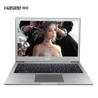 HASEE 神舟 优雅 X3D1 13.3英寸笔记本电脑（赛扬3867U、8GB、256GB、72%）
