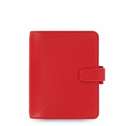 filofax 斐来仕 Saffiano A7 pocket 022471 红色 活页记事本 时间管理手册