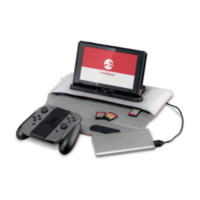 Nintendo 任天堂 多功能便捷收纳包 (黑+灰色、包)