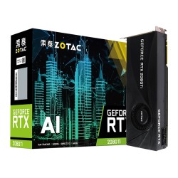 索泰(ZOTAC)RTX2080Ti AI版 HA台式机独立生产力显卡11GD6/1350-1545/14000MHz