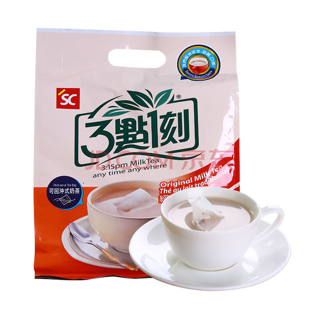 3點1刻 台湾原味炭烧伯爵玫瑰奶茶 300g*2袋