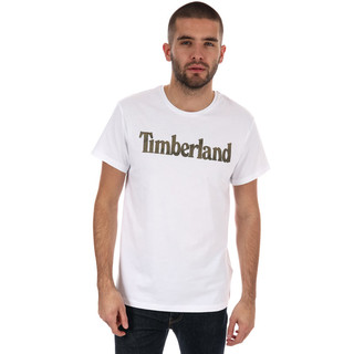 Summer Sale、银联专享：Timberland Season Linear Logo Crew 男士T恤