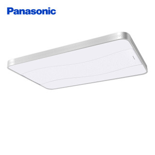 松下（Panasonic）吸顶灯遥控连续调光调色简约时尚LED客厅卧室灯具长方灯HHLAZ6072银河系列