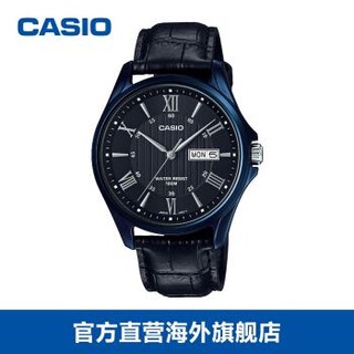 casio 卡西欧 MTP-1384BUL 经典商务休闲指针石英手表男