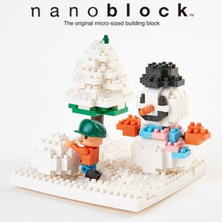 nanoblock 小颗粒积木 场景搭建系列 雪中嬉戏
