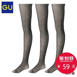 GU极优连裤袜(30D)(3件装)百搭薄款连体袜防勾丝性感丝袜305336