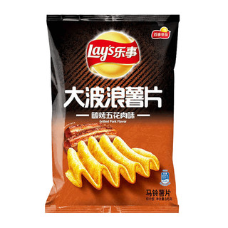 88VIP：Lay's 乐事 大波浪薯片 碳烤五花肉味 145g