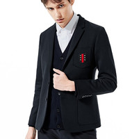 太平鸟 B1BB63505 男士修身休闲西服