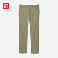 UNIQLO 优衣库 洗旧无褶直筒长裤 413162