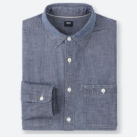 UNIQLO 优衣库 416917 男士水洗工装衬衫