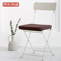 京东京造 记忆棉坐垫 咖啡色方形加厚椅子坐垫