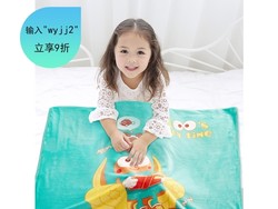 泰國JACE 匹魯卡通珊瑚絨空調毛毯(100*140cm 單層薄款)