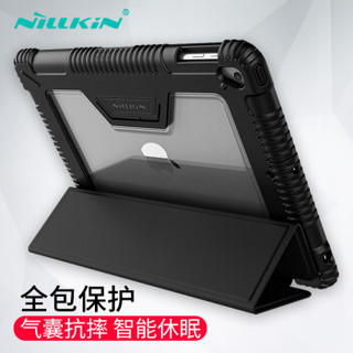 NILLKIN 耐尔金 苹果新iPad保护套 9.7英寸皮套 悍甲 黑色 (iPad)