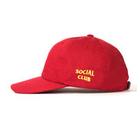 ANTI SOCIAL SOCIAL CLUB ASSC 中性款红色黄字帽子 ASSM120
