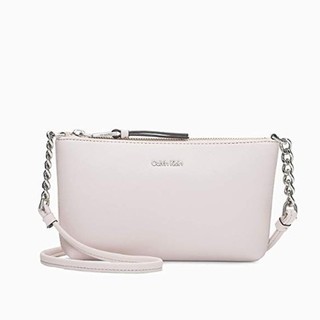 Calvin Klein KEY ITEM Saffiano 女士斜挎包 Rosegold Solid