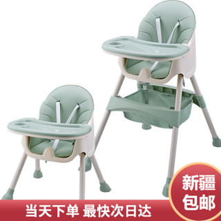 芭迪宝贝（bybaby） 宝宝餐椅 可调节高低+坐垫+置物袋