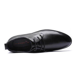 RED DRAGONFLY 红蜻蜓 男士 休闲 牛皮 商务正装鞋 WTA85151/52 黑色、39