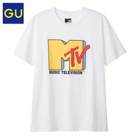 GU极优男装印花T恤(短袖)MTV合作款情侣款印花T恤316036