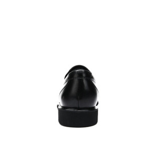 CAMEL 骆驼（中国）户外用品有限公司 男士 商务正装 头层牛皮 车缝线 布洛克鞋 W832102410 黑色、 42