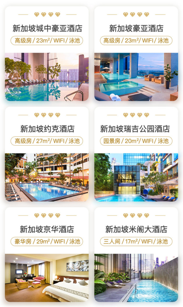 18个景点通玩!新加坡4钻酒店1晚+狮城全景通两日卡