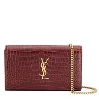 Yves Saint Laurent 圣罗兰 MONOGRAM系列 QHSS19 女士压纹单肩包