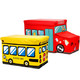 京东PLUS会员、历史低价：EDO 依帝欧 儿童卡通玩具型 可折叠收纳箱 2个装 *2件 +凑单品