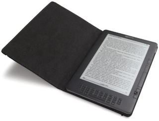 Amazon 亚马逊 A01100-Blk Kindle DX Leather Cover, Black (Fits 9.7