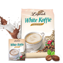 Luwak猫屎咖啡印尼咖啡进口白咖啡原味速溶方袋装400g20g*20包