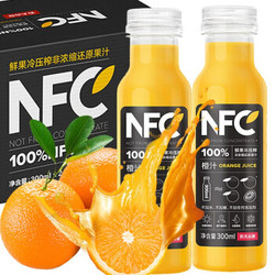 农夫山泉 NFC果汁橙汁饮料 300ml *24瓶