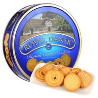丹麦进口 蓝罐同厂 皇家丹麦Royal Dansk丹丝黄油曲奇饼干礼盒908g *2件