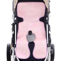 京东PLUS会员：象宝宝（elepbaby）婴儿推车凉席 新生儿宝宝夏季童车冰丝推车坐垫 *2件