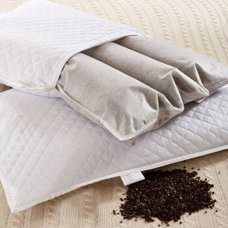 雅鹿 荞麦枕 (纯白色、单人、48*74cm、一只装、荞麦枕)