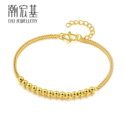 CHJ JEWELLERY 潮宏基 CHJ SCG30002880 转运珠足金手链 6.75g