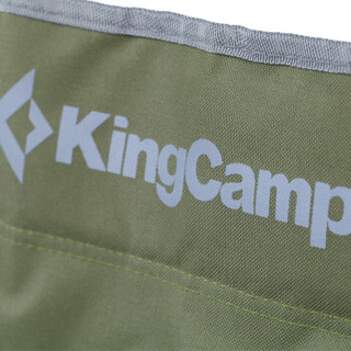 康尔 KingCamp 折叠椅靠椅午睡椅子 便携沙滩椅休闲钓鱼椅懒人椅 户外露营野餐居家两用 中号KC3832灰绿色