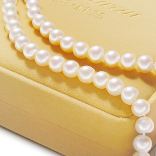 卡雷尼奥.杜兰 XL01006 女性淡水珍珠项链 扁圆强光 47cm