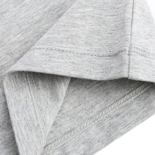 TINSINO 纤丝鸟 男士半袖木代尔棉圆领纯色舒适半袖衫 麻灰色 L (灰色、L、其他)