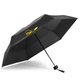 黑柠檬（BLACK LEmon）袖珍遮阳伞 防晒伞五折小黑伞防紫外线晴雨伞 nano黑