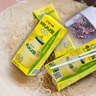 Binggrae 宾格瑞 韩国进口 宾格瑞（BINGGRAE）香蕉味牛奶饮料 200ml*24