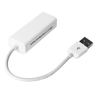 雷麦（LEIMAI） USB2.0转RJ45网线接口 苹果免驱 USB有线百兆网卡 苹果MacPro/Air笔记本网卡转换器 白色