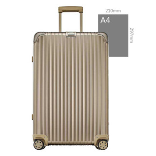 RIMOWA TOPAS TITANIUM系列 30寸托运箱拉杆箱香槟色 923.73.03.4