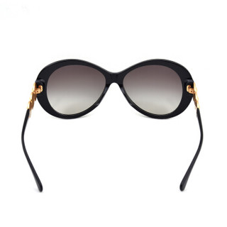 VERSACE 范思哲 女款黑色镜框金色镜腿灰色渐变镜片眼镜太阳眼镜 MOD.4256BA GB1/11