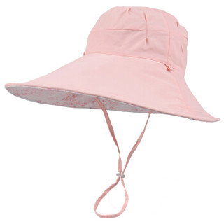 卡蒙（KENMONT）km-3010 女夏户外可折叠大沿遮阳帽子 裸粉色