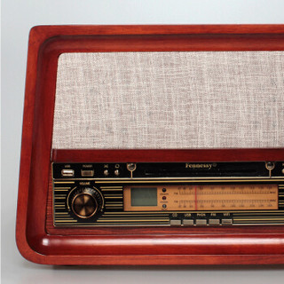 F1877-9X 留声机黑胶唱片机复古老式电唱机 英国棕