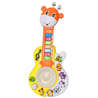 爸爸妈妈（babamama）吉他琴 儿童玩具 婴儿仿真动物声音电子琴 1-3岁婴儿音乐玩具 CY-60115A